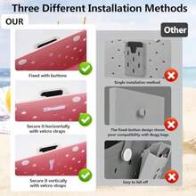 Silicone Phone Holder For Bogg Bags Attachment For Beach Bags Phone Holder For Bogg And Similar Beach Bags Compatible With Most Mobile Phones Black - 黑色 - 查看 6