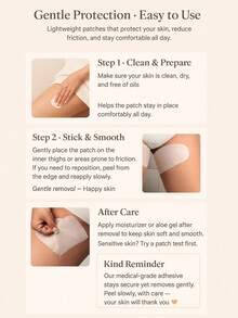 一次性V型防摩擦大腿带 - 隐形无纺布内侧大腿摩擦垫，透气防滑腿部保护套，适合男女大码身材，是夏季、连衣裙和户外活动的理想之选 - 多色 - 查看 10