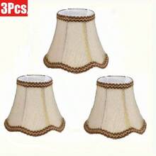 3 或 6 个迷你灯罩，顶部 3.15 英寸，底部 5.12 英寸，高度 4.72 英寸，泡泡形灯罩，适用于尖头灯泡光源，适用于吊灯、壁灯和小台灯。 - 多色 - 查看 18