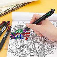 4 Pack Multicolor Ballpoint Pens 4-In-1 0.7mm Colored Retractable Ballpoint Gift Pens For Office School Supplies Students Gift - 4 - Xem 8