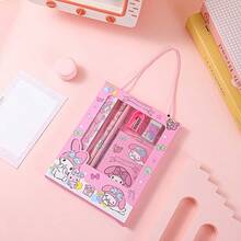 Bộ văn phòng phẩm Sanrio Kuromi 6/12 món hình Cinnamoroll và My Melody gồm bút chì, tẩy, thước kẻ, đồ dùng học tập cho học sinh, quà tặng văn phòng phẩm. - Nhiều màu - Xem 9