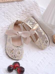 2026 Bestselling Bosibo Woven Sandals, Suitable For Girls Aged 3-12 | Adjustable Hook And Loop And Cloud Patterned Ivory Soles, Suitable For Beach/School/Park/Infant Wear GOJOGOLO! - Gold - View 2