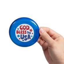 Fun Express Patriotic God Bless The USA Mini discos voladores 3.5 pulgadas paquete de 72 Colores surtidos (rojo azul) Perfecto para celebraciones del 4 de julio recuerdos de fiesta y eventos - como en la foto - Ver 4
