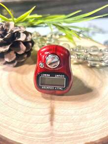 电子念珠戒指，手指电子念珠祈祷戒指计数器，数字显示便捷戒指计数器，减压手压计数器，适用于商务、祈祷计数、节日礼物 - 多色 - 查看 18