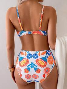 Bộ bikini hai mảnh màu trơn mùa hè, gợi cảm, thanh lịch kiểu Bohemian với dây đeo mảnh, bộ đồ đi biển ngọt ngào cho kỳ nghỉ. - Nhiều màu - Xem 3