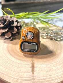 电子念珠戒指，手指电子念珠祈祷戒指计数器，数字显示便捷戒指计数器，减压手压计数器，适用于商务、祈祷计数、节日礼物 - 多色 - 查看 5