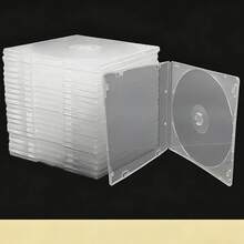 5个透明超薄CD/DVD收纳盒，简约方形防刮光盘保护盒，防潮防尘防震CD/DVD/VCD/蓝光光盘收纳整理盒，便携式可视光盘保护盒，适用于家庭、办公室、汽车等场所。 - 彩色 - 查看 5