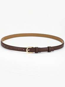 Metal Buckle Belt, Suitable For Summer Dresses And School Wear - Multicolor - View 2