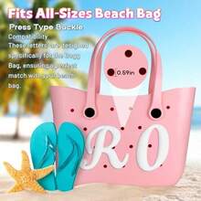 Oudizz Letter Charms For  Alphabet Lettering Accessories Compatible With Bogg Original All Models Insert Decorative Letter For Handbag Beach Tote Bag  Accessories - A - Xem 3