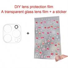 超萌樱桃贴纸镜头保护膜，这款透明相机保护膜兼容苹果 17 Pro Max/17 Pro - 櫻桃鏡頭片+貼紙 - 查看 3