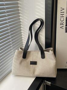 2026新款时尚休闲大容量单肩包，时尚别致单肩包 - 黑色 - 查看 1