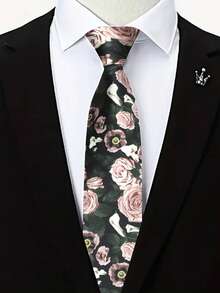 1pc Printed Handmade Unisex Necktie, Suitable For Casual, Business, Street, Daily Wear, And Parties - Multicolor - View 15