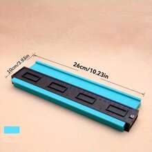 1pc Adjustable Contour Gauge With Lock, Precise Asymmetrical Shape Copying Tool For Woodworking, Durable ABS Contour Gauge For Corner, Floor And Tile Installation, With Inch/Metric Scale - Contour Ruler - View 5
