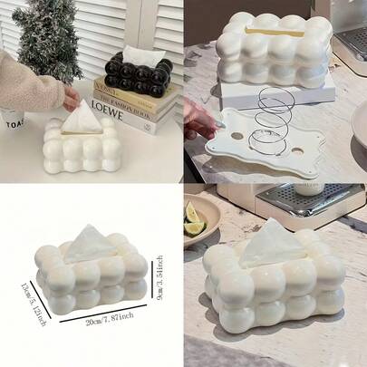 1 件带弹簧的云形纸巾盒架，桌面纸巾架，家庭厨房，卧室，客厅和餐厅装饰纸巾盒，创意纸巾收纳盒，家居装饰，浴室装饰，浴室收纳架，四季餐巾纸架，纸巾盒，纸巾盒架，卧室