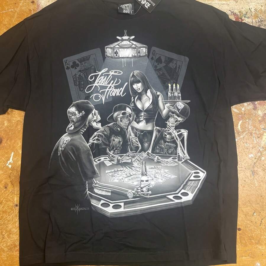 DGA, D Gonzales Art "Last D", Ink 's Tee Shirt, 2XL, New With Tag - 黑色 - 查看 1