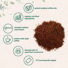 Organic 10-In-1 Mushroom Coffee – Helps Reduce Bloat, Support A Flat Tummy & Sharpen Focus – Lion's Mane, Reishi & Cordyceps – Smooth Energy, No Jitters – Best Seller - Quantity - View 3