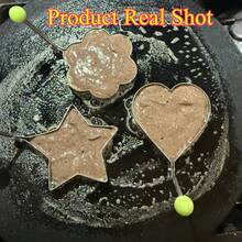 心形/星形/鸡蛋煎饼圈，不锈钢可折叠模具 - 可放入洗碗机清洗，儿童烹饪小工具 - 彩色 - 查看 13