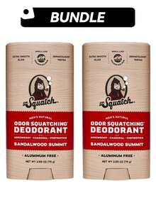Dr. Squatch [2 Pack]Men's Natural DeodorantSandalwood Summit2.65oz/75g*2 - Multi Scents - View 1