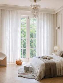 1 chiếc rèm voan cầu vồng mới về, hơi trong suốt, thích hợp trang trí biệt thự, nhà nông thôn, ban công, phòng khách, phòng ngủ, trọng lượng 120g/㎡ - 1PC - Xem 7