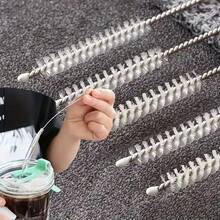 5pcs Reusable Stainless Steel Straw Cleaning Brushes, Suitable For Cleaning Glass, Silicone, Metal Straws, Great For Mother's Day, Thanksgiving, Halloween, Christmas Gifts, Back To School Supplies - Multicolor - View 3