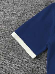 2026 Nuevo Conjunto elegante de oficina para mujer, suéter de punto minimalista y de alta gama, diseño de bolsillo con cremallera de contraste de color, ropa urbana para damas, blusa de punto de manga corta versátil y sencilla, ropa casual de verano para exteriores - Blanco y Negro - Ver 7