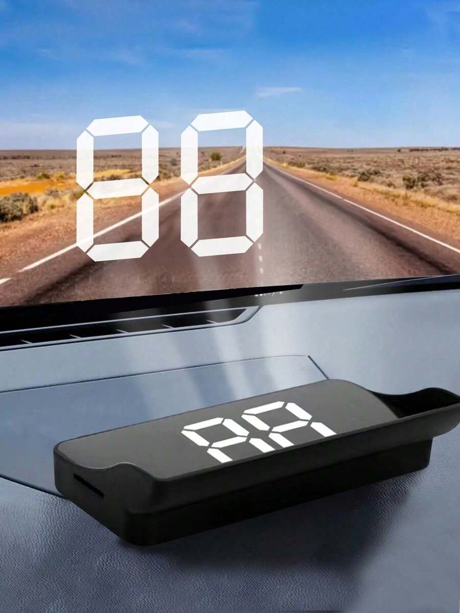 YAIUZGOO 北斗GPS高清抬头显示投影系统，具备速度监控和导航辅助功能 - A - 查看 1