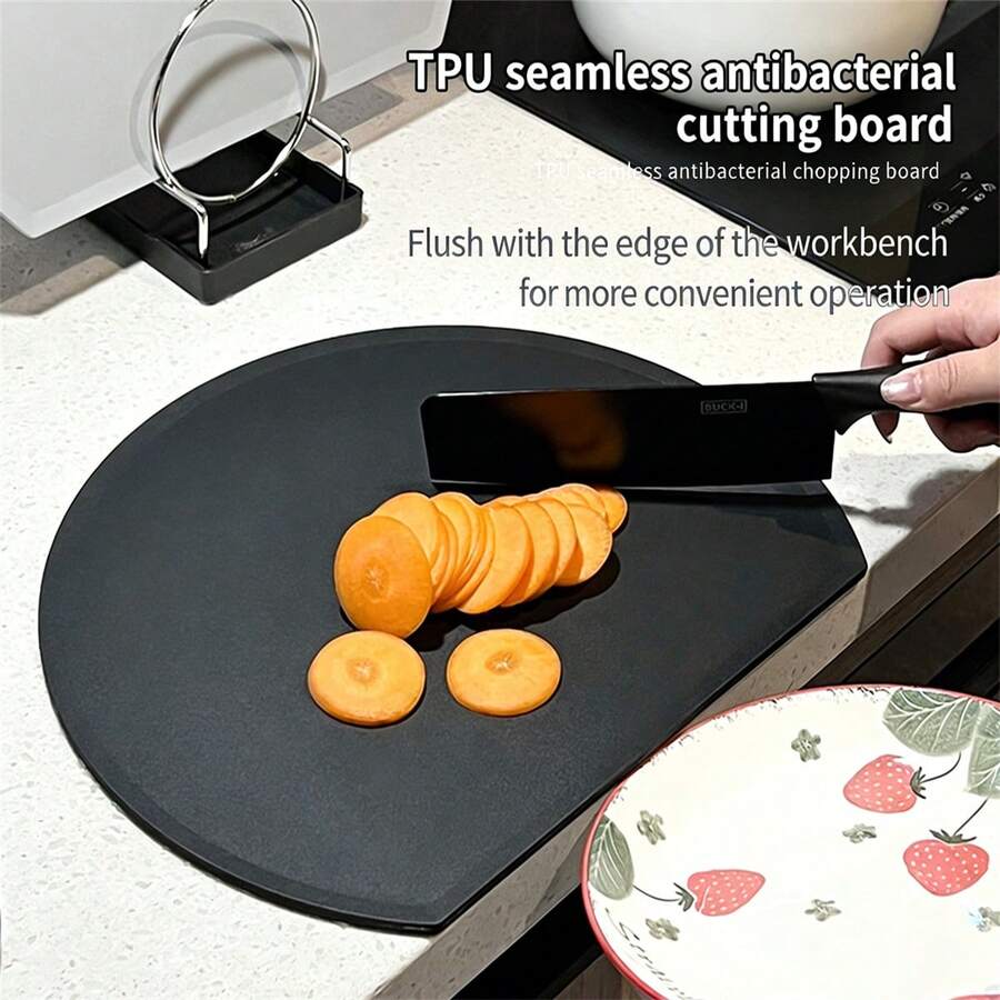 1 片可折叠双面砧板，抗菌防霉厨房切菜板，柔韧的水果和食品准备板 - 彩色 - 查看 1
