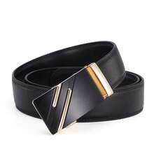 Thắt lưng da nam cao cấp, khóa tự động, khóa hợp kim, phù hợp cho cả công sở và thường ngày, kiểu dáng mới và đa năng. - Ruy băng hai màu - Xem 7
