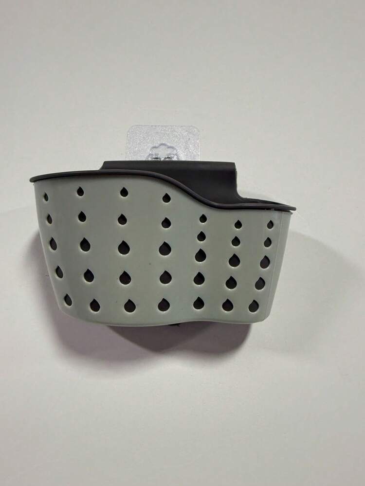 1 chiếc giỏ treo bồn rửa có dây đeo vai điều chỉnh được, kèm hộp đựng bằng silicon, giá để ráo nước, giá đựng miếng bọt biển, giỏ treo vòi nước, túi đựng đồ nhà bếp, thích hợp để đựng miếng bọt biển và giẻ lau nhà bếp. - Xem 15