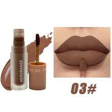 Lápiz labial líquido que cambia de color HERORANGE, 3 piezas/1 pieza, acabado mate de larga duración resistente al agua y a las manchas, tonos marrones, alta pigmentación, maquillaje multifuncional para labios y ojos - Multicolor - Ver 13