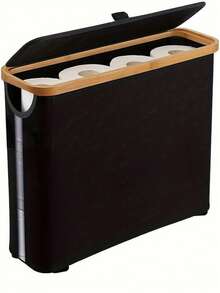 Bathroom Tissue Paper Storage Basket, Transparent Toilet Paper Holder, Bathroom Organizer Rack - Multicolor - View 3