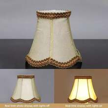 3 或 6 个迷你灯罩，顶部 3.15 英寸，底部 5.12 英寸，高度 4.72 英寸，泡泡形灯罩，适用于尖头灯泡光源，适用于吊灯、壁灯和小台灯。 - 多色 - 查看 8