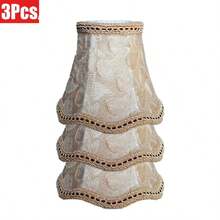 3 或 6 个迷你灯罩，顶部 3.15 英寸，底部 5.12 英寸，高度 4.72 英寸，泡泡形灯罩，适用于尖头灯泡光源，适用于吊灯、壁灯和小台灯。 - 多色 - 查看 14