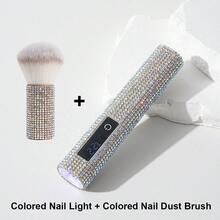 1个LED钻石美甲灯，便携式美甲固化灯，触摸显示美甲灯，USB充电美甲灯，美甲水钻烘干灯，快速烘干，数字显示，迷你美甲凝胶固化灯 - 彩色 - 查看 16