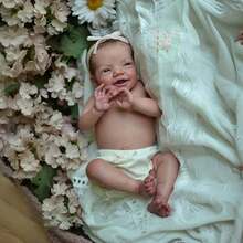 Realistic Baby Dolls Silicone Full Body Girl 19 Inch Reborn Silicone Baby Doll Lifelike Newborn Baby Dolls Real Life Like Baby Doll Handmade - Nhiều màu - Xem 4