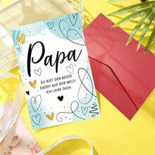 1张手工制作的父亲节贺卡，表达爱与感激，适用于父亲节、生日或任何特殊场合，附赠信封 - 套裝 - 查看 6