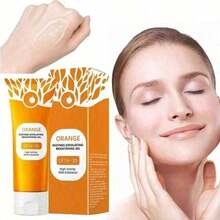 Orange Exfoliating Gel For Face And Body, New Deep Pore Orange Peeling Scrub, Cleaning Pores, Remove Blackheads Moisturize Cleansing, Facial Exfoliating Gel For All Types Skin YCJ9 - Orange 1PC - View 7