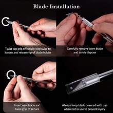 1把雕刻刀+5个刀片套装，手工切割垫纸刀，手工切割笔，DIY木雕雕刻刀 - 雕刻刀 - 查看 4