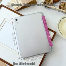 The Rich Rose-Red Base Is Covered With Delicate Glitter And Starbursts, Which Refract Tiny Rays Of Light Under The Light, Like Kneading An Entire Galaxy Into The Case. Compatible With IPad Mini 4/5/6/7, 5/6/8/9/10/11, Air 3/4/5/6/7, Pro 10.5/11/12.9/13 Inch.Compatible With Galaxy Tab S6Lite/S7/S8/S9/S10/FE/Plus/A8/A9Plus All Models. - Multicolor - View 10