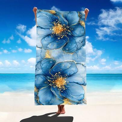 1 chiếc khăn tắm biển cỡ lớn bằng sợi microfiber họa tiết hoa cẩm thạch, siêu thấm hút, thích hợp cho du lịch, hồ bơi, lặn, lướt sóng, yoga, cắm trại, có nhiều kích cỡ khác nhau, phụ kiện bãi biển cho bãi biển, hồ bơi, du lịch, cắm trại, yoga.