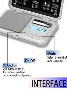 [New Hot Selling Item] Portable Pocket Scale. Maximum Weighing Capacity 200 Grams. High-Definition Digital Display. Suitable For Weighing Gold Jewelry, Gemstones, And Ounces. Available In Multiple Colors. Batteries Not Included. - Multicolor - View 3
