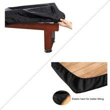 BOSKING Waterproof Shuffleboard Table Cover Heavy Duty Leatherette Game Table Covers Fit 9FT Shuffleboard Table - ColorA - View 2