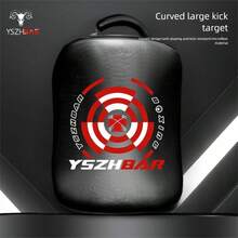 YSZH Mục tiêu đá Taekwondo, Đá sau, Đá ngang, Mục tiêu hình bàn chân cong lớn, Thiết bị huấn luyện MMA, Muay Thai, Quyền Anh - Một mục tiêu đá ngang màu đen - Xem 2