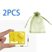 一套2个3D打印4合1指尖减压玩具，无限推拉玩具，魔方益智玩具，多功能减压垫 - 彩色 - 查看 15