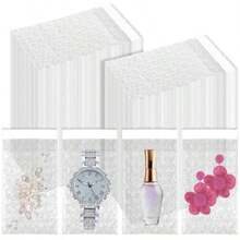 300 bolsas de burbujas transparentes de 2.75 x 4 pulgadas bolsas de burbujas de doble pared autosellantes bolsas de embalaje para pequeñas empresas - Transparente - Ver 6