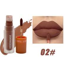 Lápiz labial líquido que cambia de color HERORANGE, 3 piezas/1 pieza, acabado mate de larga duración resistente al agua y a las manchas, tonos marrones, alta pigmentación, maquillaje multifuncional para labios y ojos - Multicolor - Ver 7