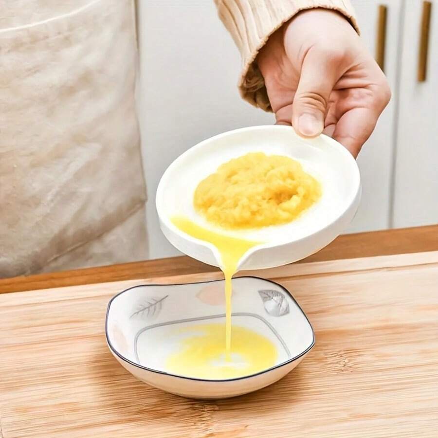 1个带刷子的陶瓷食物研磨器，多功能土豆捣碎器，手动姜蒜胡萝卜研磨器厨房工具