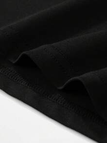 Áo tank top in chữ tạo động lực tập luyện, áo thun nam không tay cổ tròn, phong cách đường phố Mỹ dành cho tập luyện. - màu đen - Xem 5