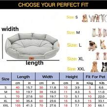 wuyingongfang 1pc Suede Material Rectangular Waterproof Anti-Urine Removable Washable Easy Clean Dog Bed Cat Bed Pet Bed, Wear-Resistant Bite-Resistant Dirt-Resistant Soft Comfortable Dog Bed Cat Bed Bed Mat Pet Mat Dog Bed Cat Bed Pet Bed, Suitable For Large Medium Small Dogs And Cats, Universal For Cats And Dogs, Suitable For Large Medium Small Cats And Dogs, All Season Use For Sleeping, Multiple Colors Available - Multicolor - View 23