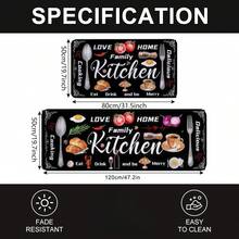 1 tấm thảm trải sàn nhà bếp dày, thảm trải sàn nhà bếp bằng sợi polyester với họa tiết dụng cụ nhà bếp in trên đó, thích hợp cho nhà bếp, phòng khách, hiên nhà, ban công và trang trí nhà cửa, thảm có rãnh mềm mại, thảm lối vào, thảm nhà bếp, thảm phòng tắm, có thể giặt máy, thảm chữ chống bụi, đồ trang trí nhà cửa dịp lễ - Thảm nhung pha lê, thảm phòng khách, thảm phòng ngủ, thảm có thể giặt, thảm lông ngắn, thảm thoải mái, mềm mại dưới chân, thảm trang trí nhà cửa, tạo thêm sự ấm áp, thảm thời trang. - A - Xem 13